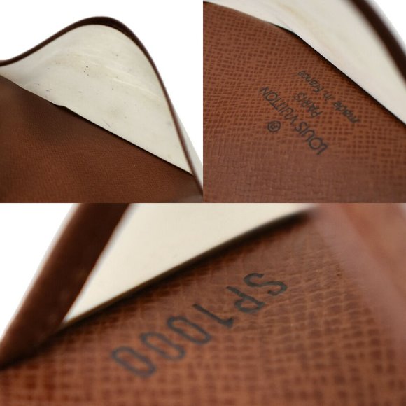 LOUIS VUITTON Logo Porte Papier Zip Bifold Wallet Monogram Brown M61207 67BW169 - Picture 3 of 10